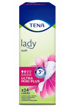 Ультратонкие урологические прокладки Tena Lady Slim Ultra Mini Plus, 1.5 капли, 24 шт.