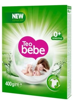 Стиральный порошок Teo Bebe Алоэ для всех типов стирки, 400 г (3 стирки)