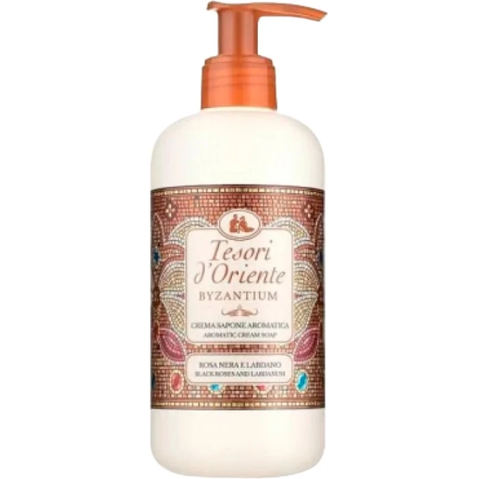 Жидкое крем-мыло Tesori d'Oriente Византия черная роза и лабданум, 300 мл - 