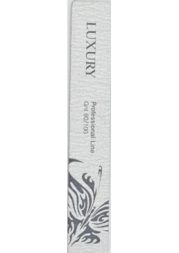 Мінеральна пилочка для нігтів Beauty LUXURY MF-10B 80*100, сіра