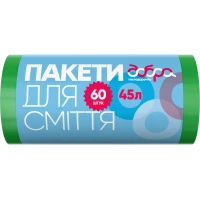Пакеты для мусора Добра Господарочка зеленые 45 л, 60 шт