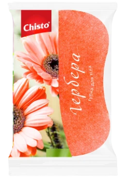Губка банная Chisto Гербера, 1 шт