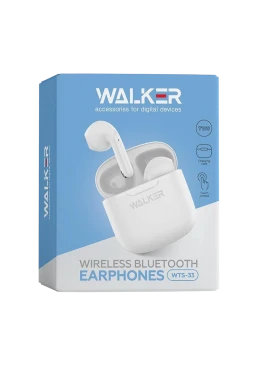 Навушники Bluetooth WALKER WTS-33 white