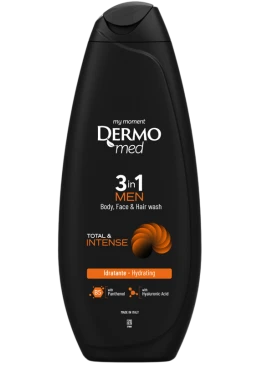 Гель для душу DermoMed Total & INTENSE для чоловіків 3 в 1, 450 мл