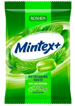 Карамель Roshen Mintex+ Mint зі смаком м'яти та ментолу, 140 г 