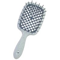 Расческа для волос продувная Super Brush, 20 см (серо-оливковая)