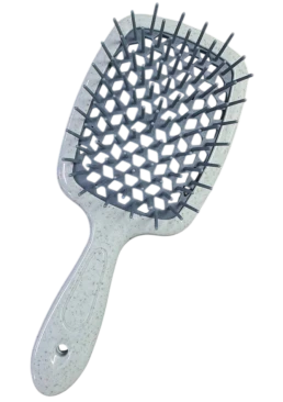 Гребінець для волосся продувний Super Brush, 20 см (сіро-оливкова)