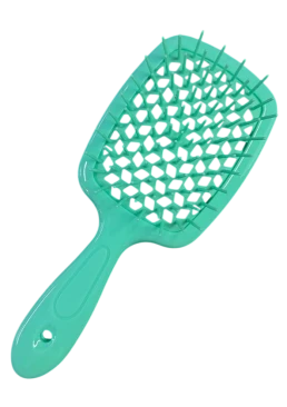 Гребінець для волосся продувний Super Brush, 20 см (бірюзова)