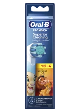 Насадки для дитячої зубної щітки Braun Oral-B Lion King, 4 шт