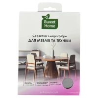Салфетка из микрофибры Sweet Home для мебели и техники, 1 шт