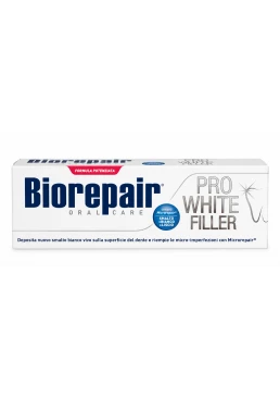 Отбеливающая зубная паста Biorepair PRO White для восстановления поверхности эмали (без фтора), 75 мл