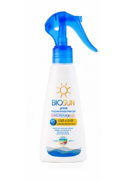 Детский солнцезащитный лосьон-спрей Bioton BioSun SPF45, 150 мл