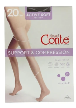 Колготки Conte elegant Active Soft 20 DEN Mocca, 3 размер