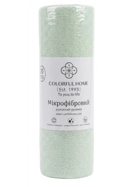 Отрывные салфетки для уборки Colorful Home из микрофибры, 25х25 см (зеленые)
