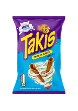 Кукурузные чипсы Takis Buckin Ranch со сметаной, 100 г