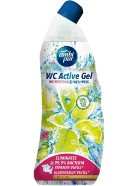 Гель для туалета Ambi Pur WC Active Gel Ледяной лайм, 750 мл