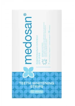 Отбеливающие полоски Medosan 5D White для зубов, 14 шт