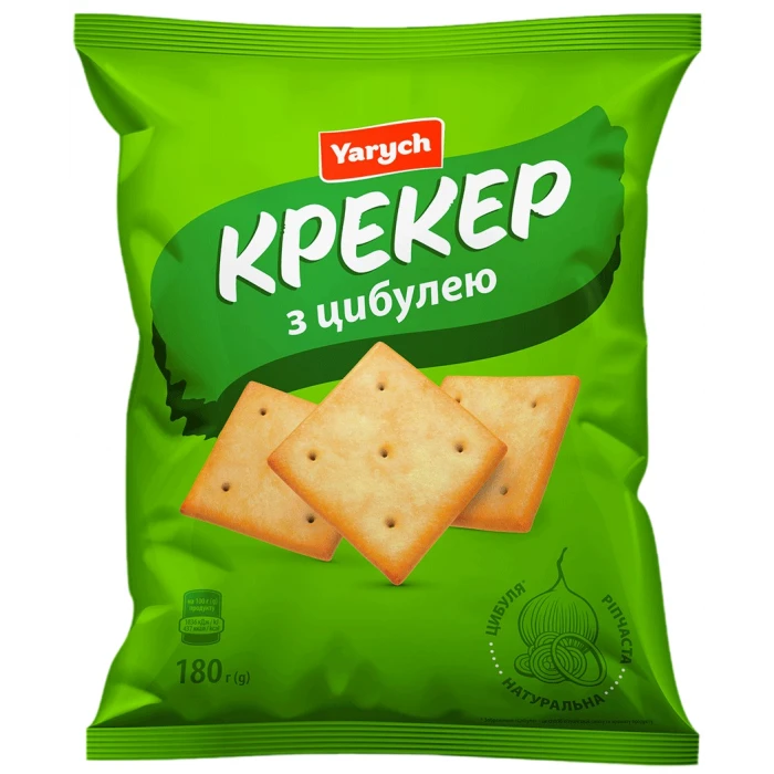 Крекер Yarych з цибулею, 180 г - 