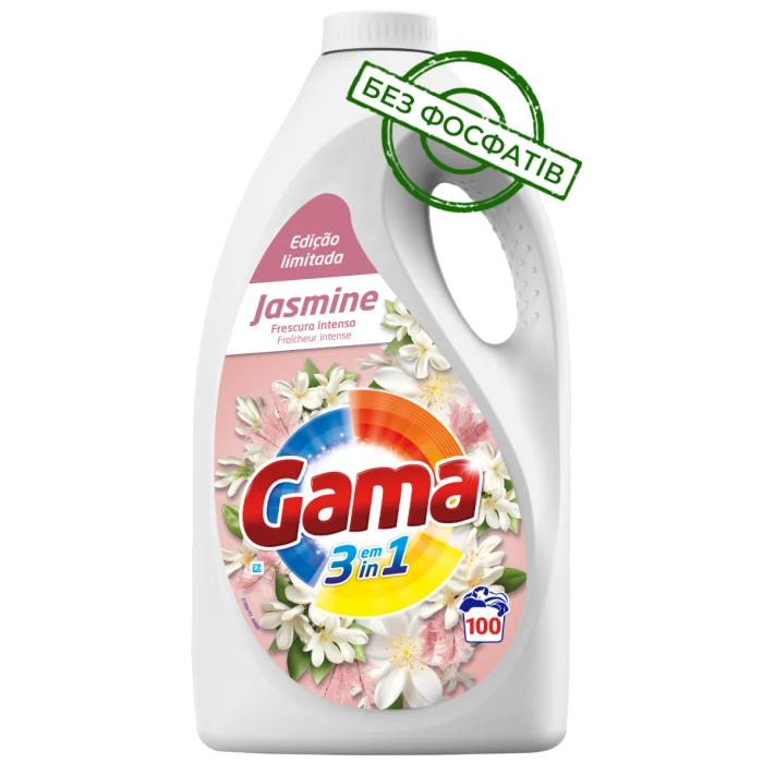 Гель для прання Gama Jasmine з ароматом жасмину, 5 л (100 прань)  - 