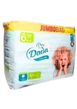 Підгузки дитячі DADA Jumbo Bag 6 (16+ кг), 84 шт