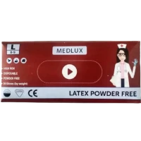 Рукавички латексні Medlux сині L 50 шт, 25 пар