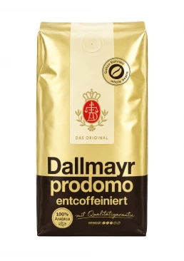 Кофе в зернах Dallmayr prodomo, обжаренный, без кофеина, 500 г