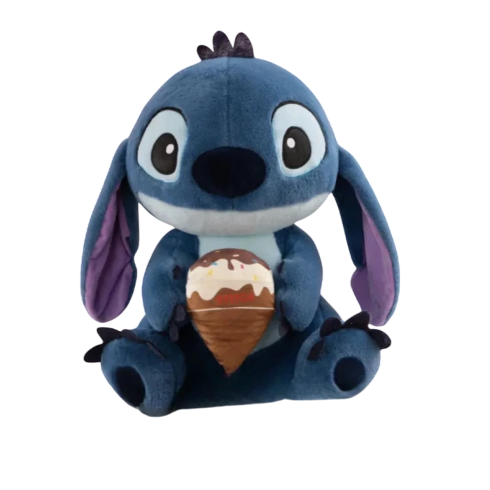 Игрушка-подушка «Стич» с пледом внутри (синий) - 