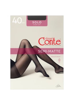 Колготки Conte Solo 40 Den Grafit, 3 размер 