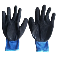 Рукавички робочі синьо-чорні розмір 9, 1 пара