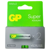 Батарейка GP SUPER ALKALINE 24A-2UE2 LR03 AAA 1.5V, 2 шт