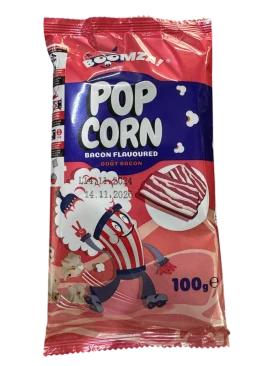 Попкорн Boomza Бекон для микроволновой печи, 100г