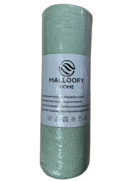Серветки-мікрофібра Malloory Home в рулоні 25х25см Оливковий, 20 шт