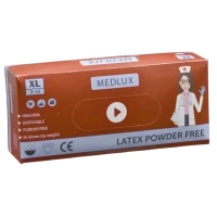 Перчатки латексные Medlux синие XL 50 шт, 25 пар