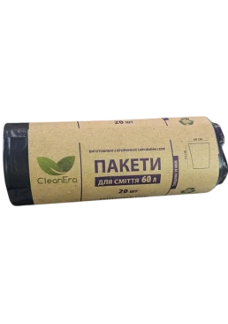 Пакеты для мусора CleanEra 60 л, 20 шт