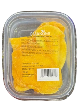 Манго натуральное сушеное, 150 г 