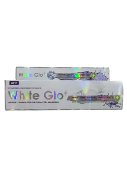 Отбеливающая зубная паста White Glo Antibacterial Protect с антибактериальным эффектом и ополаскивателем 2 в 1, 100 г