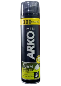 Пена-аэрозоль для бритья Arko масло семян конопли, 200 мл