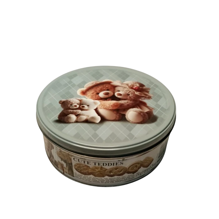 Печенье сливочное Cute Teddies Jacobsens Bakery металлическая банка в ассортименте, 150 г  - 
