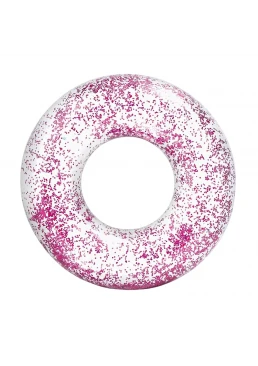 Круг надувний Intex Glitter 56274, 107х27 см (рожевий)