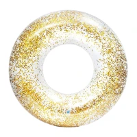 Круг надувний Intex Glitter 56274, 107х27 см (золотий)