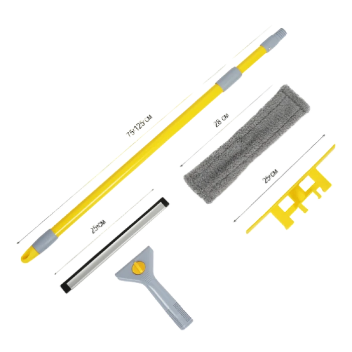 Окномойка Eco Fabric 2в1с телескопической ручкой, 75-125 см  - 