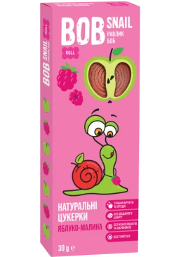 Натуральні цукерки Bob Snail Яблуко-Малина, 30 г