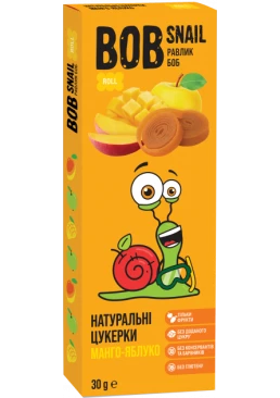 Натуральні цукерки Bob Snail Яблуко-Манго, 30 г