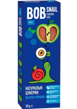 Натуральні цукерки Bob Snail Яблуко-Чорниця, 30 г