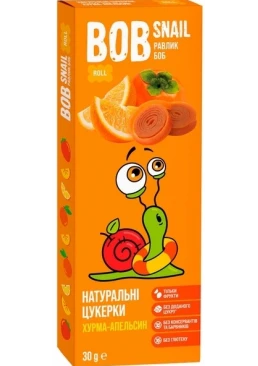 Натуральні цукерки Bob Snail Хурма-Апельсин, 30 г