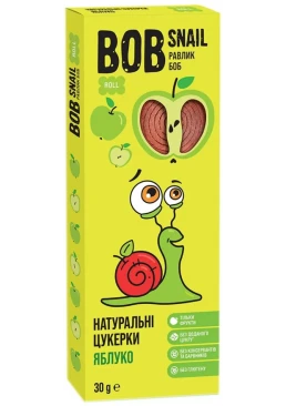 Натуральні цукерки Bob Snail Яблуко, 30 г