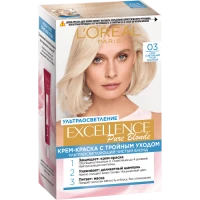 Краска для волос L'Oreal Paris Excellence оттенок 03 Супер-осветительный русый пепельный, 1 шт