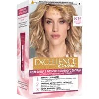 Краска для волос L'Oreal Paris Excellence оттенок 8.13 - Светло-русый бежевый, 1 шт
