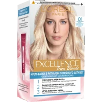 Краска для волос L'Oreal Paris Excellence оттен 01 супер-освещающий русый, 1 шт