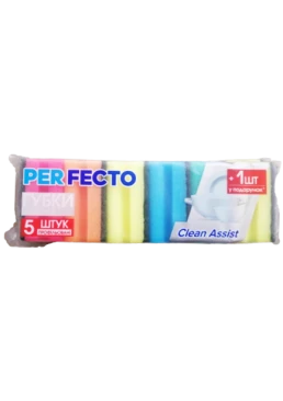 Губка кухонная PerFecto профилированная, 5+1 шт